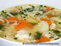 Chicken Soup with Egg Linguine Recipe Chicken Soup with Egg Linguine
