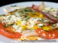 Bacon and Eggs with Tomatoes Recipe Bacon and Eggs with Tomatoes