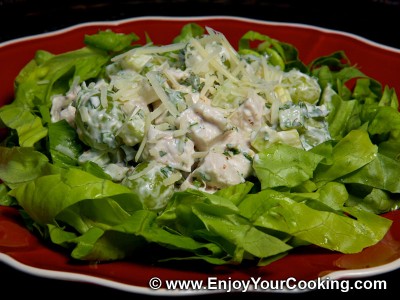 Chicken Salad with Celery and Grapes