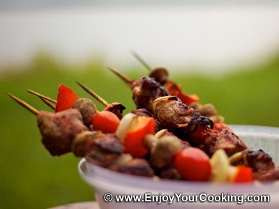 Veal Shish Kebab with Onions