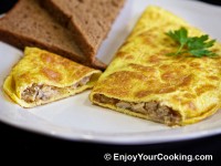 Omelette Stuffed with Mushrooms and Onions Recipe Omelette Stuffed with Mushrooms and Onions Recipe