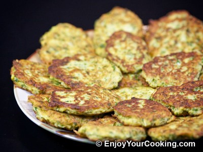 Zucchini Pancakes with Sheep Cheese