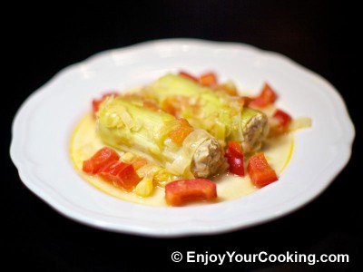 Chicken Stuffed Leeks