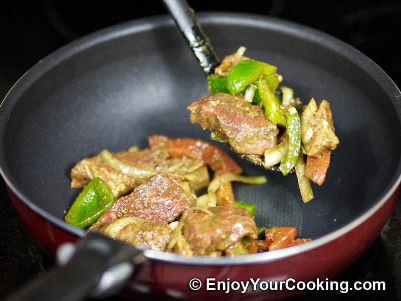 Beef Gyros with Vegetables and Spices Recipe My Homemade Food