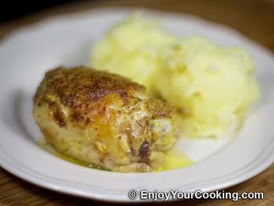 Chicken with Mustard, Honey and Curry
