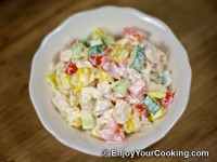 Salad with Chicken and Fresh Vegetables Recipe