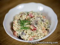 Shrimps, Mushroom and Rice Salad Recipe