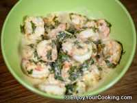 Shrimps in Sour Cream Sauce Recipe