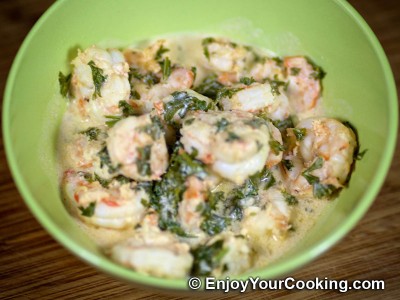 Shrimps in Sour Cream Sauce