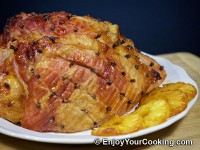 Pineapple Juice and Brown Sugar Glazed Ham Recipe