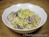 Spaghetti Squash with Chicken and Mushrooms Recipe