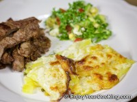 Recipe for Scalloped Potatoes with Parmesan