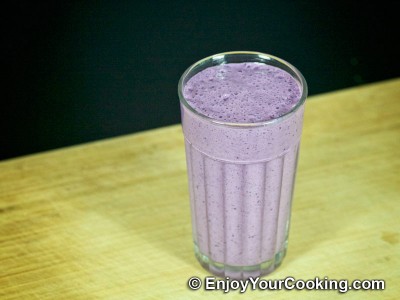 Blueberry and Ice Cream Milkshake